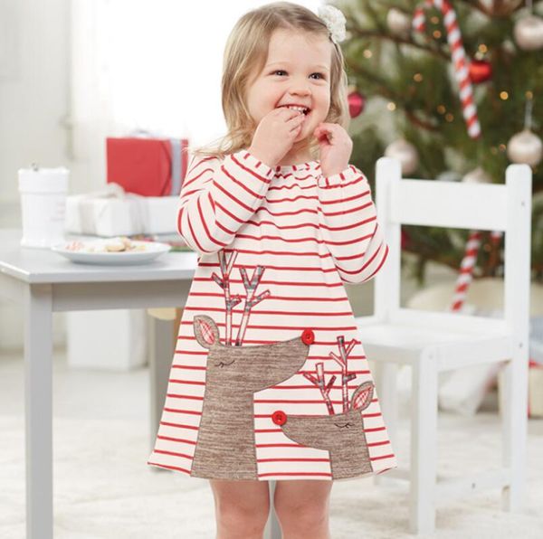 girls' long sleeve striped deer embroidery cute christmas dress princess dress for christmas party ing, Red;yellow
girls' long sleeve striped deer embroidery cute christmas dress princess dress for christmas party ing, Red;yellow