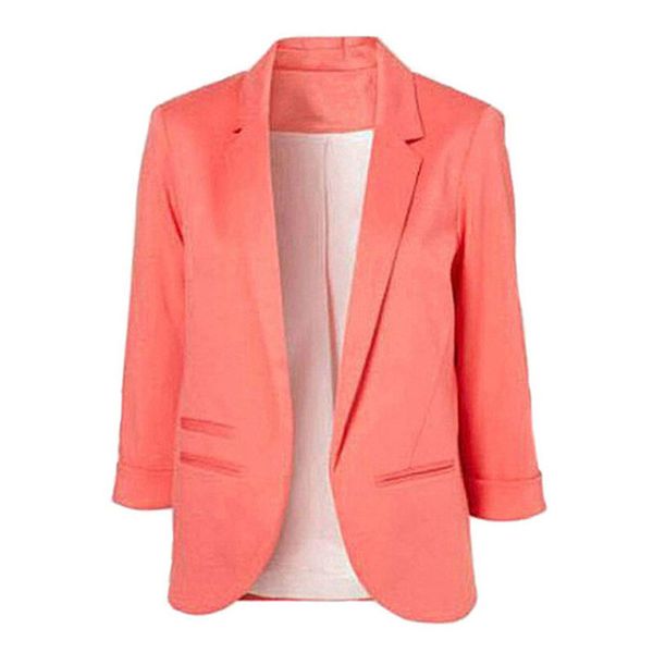 open front notched blazer 2020 spring autumn women formal jackets office work slim fit blazer white ladies suits size s-xxl, White;black
open front notched blazer 2020 spring autumn women formal jackets office work slim fit blazer white ladies suits size s-xxl, White;black
