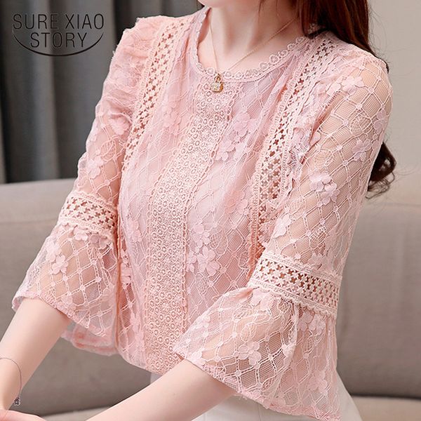 fashion blouses woman 2019 flare sleeve lace blouse women femme camisas mujer womens and blouses women shirts 4275 50, White
fashion blouses woman 2019 flare sleeve lace blouse women femme camisas mujer womens and blouses women shirts 4275 50, White