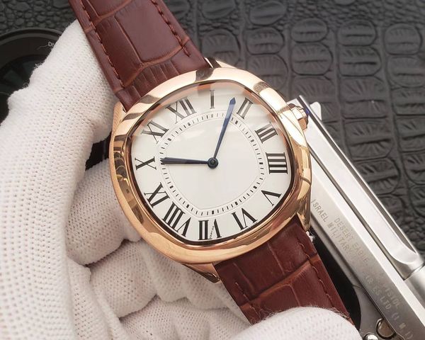 new luxury men's watch automatic mechanical watch 43mm case brown leather strap 2 hand tortoise series roman numeral hardlex glass mirr, Slivery;brown
new luxury men's watch automatic mechanical watch 43mm case brown leather strap 2 hand tortoise series roman numeral hardlex glass mirr, Slivery;brown