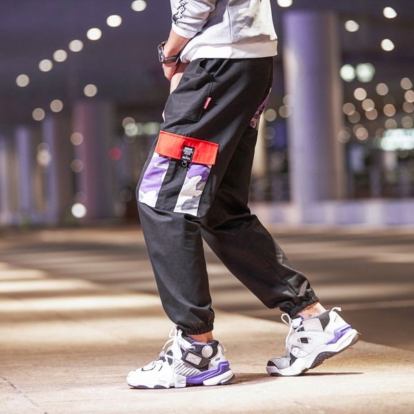spring/summer 2019 new men's overalls popular logo camouflage pocket harem pants with corset legs casual pants men, Black
spring/summer 2019 new men's overalls popular logo camouflage pocket harem pants with corset legs casual pants men, Black