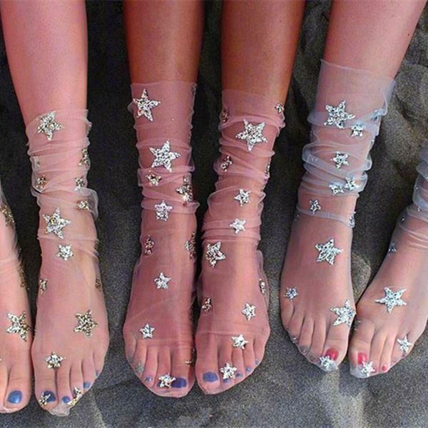 fashion women harajuku fishnet socks glitter stars socks ladies transparent mesh fishnet socks, Black;white
fashion women harajuku fishnet socks glitter stars socks ladies transparent mesh fishnet socks, Black;white