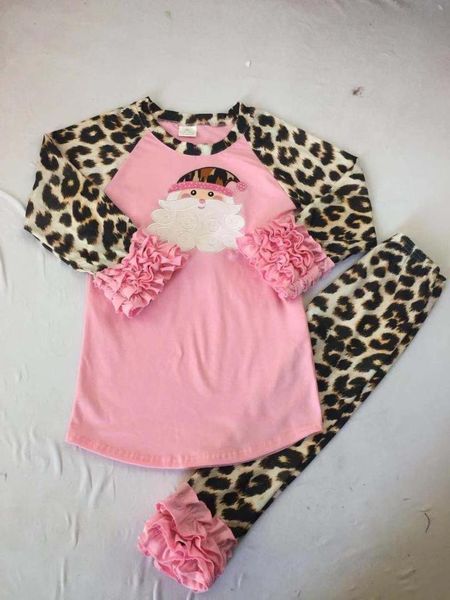 girls christmas outfits embroidery santa with leopard pants boutique kids clothing, White
girls christmas outfits embroidery santa with leopard pants boutique kids clothing, White
