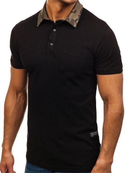 luxury designer mens polos mens summer camouflage lapel casual short sleeve slim t-shirt mens tees, White;black
luxury designer mens polos mens summer camouflage lapel casual short sleeve slim t-shirt mens tees, White;black