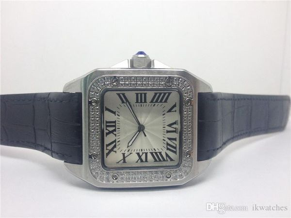 stainless watches quartz watch leather strap with diamonds bezel men wristwatch 039, Slivery;brown
stainless watches quartz watch leather strap with diamonds bezel men wristwatch 039, Slivery;brown