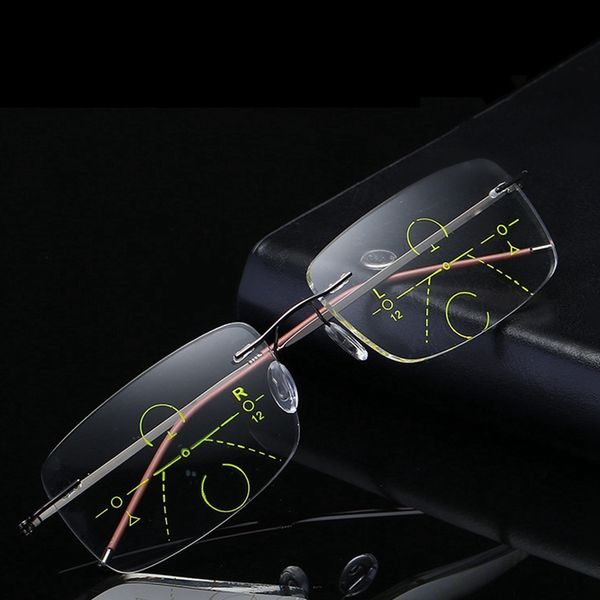 rimless multifocal progressive reading glasses men anti-blue light metal frame presbyopic glasses women ultra light, White;black
rimless multifocal progressive reading glasses men anti-blue light metal frame presbyopic glasses women ultra light, White;black