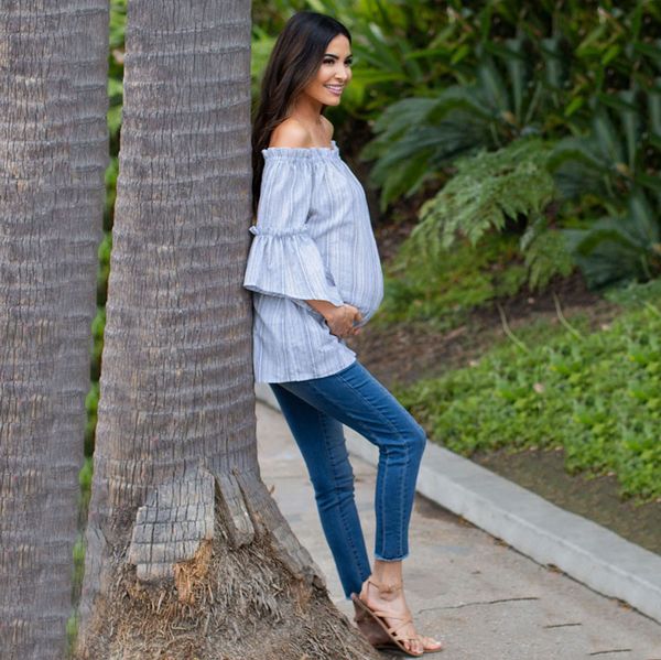 pregnant nursing tees pregnant women maternity nursing wrap stripe off-shoulder blouse t shirt 18sep20, White
pregnant nursing tees pregnant women maternity nursing wrap stripe off-shoulder blouse t shirt 18sep20, White