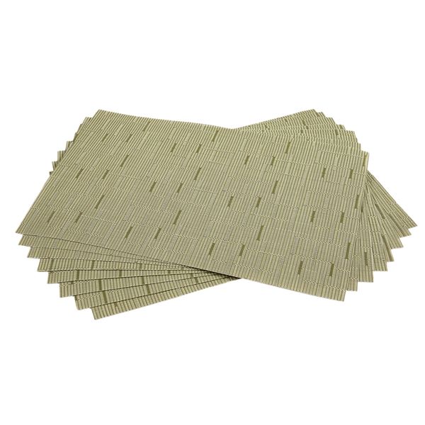 bamboo placemat,pvc table mat,placemat cover 8 non-slip washable coffee pads,heat-resistant kitchen placemat(green
bamboo placemat,pvc table mat,placemat cover 8 non-slip washable coffee pads,heat-resistant kitchen placemat(green