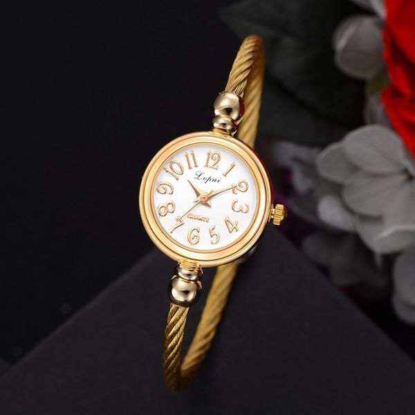 lvpai fashion women bracelet watch luxury brand stainless steel gold silver ladies wristwatch female clock quartz watch gift, Slivery;brown
lvpai fashion women bracelet watch luxury brand stainless steel gold silver ladies wristwatch female clock quartz watch gift, Slivery;brown