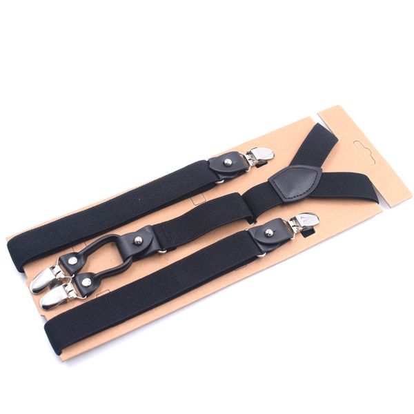 

2019 fashion new brand belt adjustable 4 clip stripe belt 2.5cm can be crossed adult, Black;white