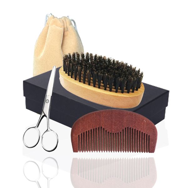 new 5in1 boar bristle palm beard brush, wood comb & mustache scissor box set bearded man facial makeup hair care styling grooming trimming
new 5in1 boar bristle palm beard brush, wood comb & mustache scissor box set bearded man facial makeup hair care styling grooming trimming