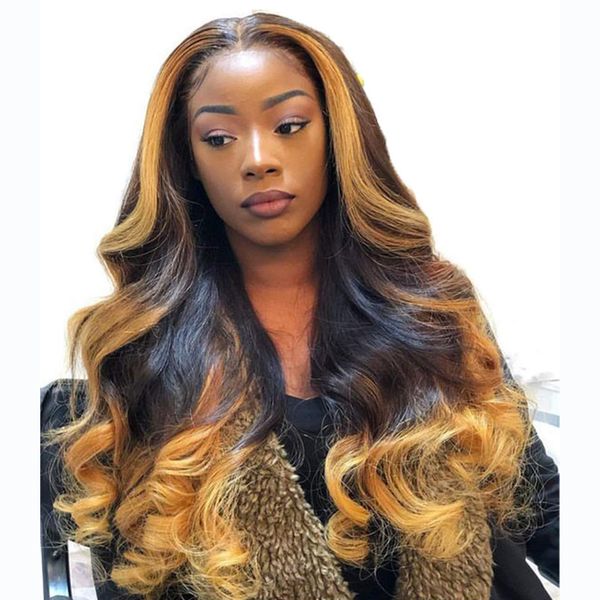 ombre blonde highlights color brazilian remy hair 13x4 lace front human hair wigs body wave pre plucked with baby, Black;brown
ombre blonde highlights color brazilian remy hair 13x4 lace front human hair wigs body wave pre plucked with baby, Black;brown