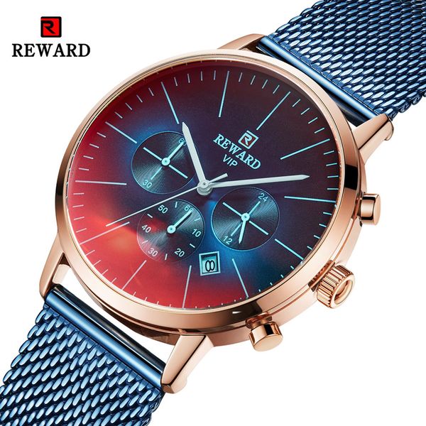 reward men watch fashion quartz men's watches steel waterproof wrist watch male chronograph relogio masculino, Slivery;brown
reward men watch fashion quartz men's watches steel waterproof wrist watch male chronograph relogio masculino, Slivery;brown
