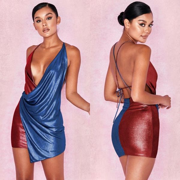 svokor irregular splice women's dresses sling beauty back low chest dress pack hip bandage night club woman clothes, Black;gray
svokor irregular splice women's dresses sling beauty back low chest dress pack hip bandage night club woman clothes, Black;gray