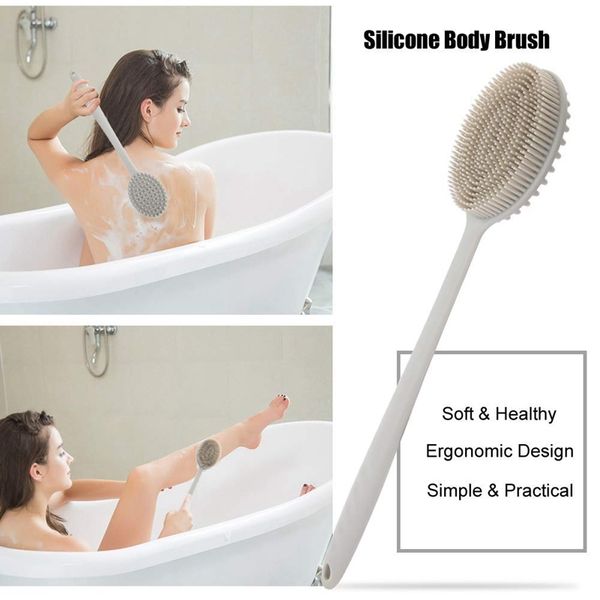 abss-body brush, silicone body brush, suitable for bathing long handle shower brush and shampoo massage brush other bath toilet supplies
abss-body brush, silicone body brush, suitable for bathing long handle shower brush and shampoo massage brush other bath toilet supplies