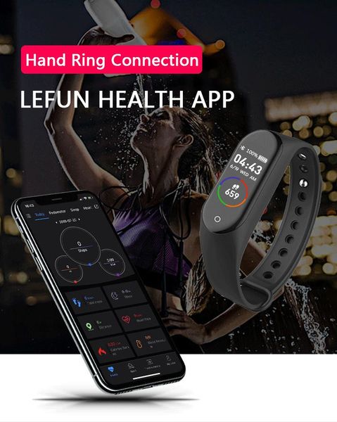 

M4 Smart Band Fitness Tracker Watch Sport bracelet Heart Rate Smart Watch 0.96 inch Smartband Monitor Health Wristband