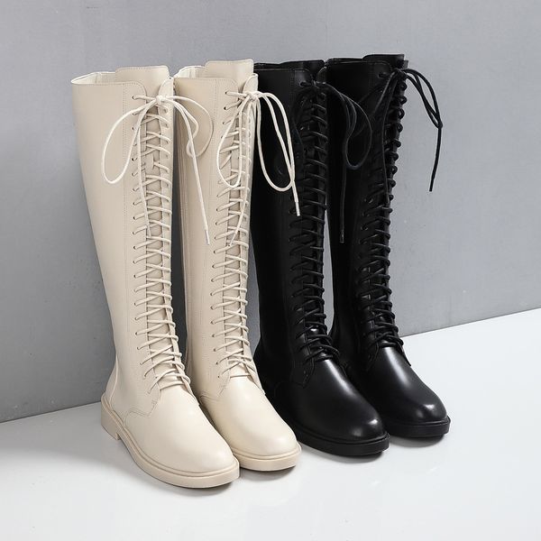 women's boots autumn shoes leather booties winter footwear boots-women zipper lace up round toe thigh high heels high sexy, Black
women's boots autumn shoes leather booties winter footwear boots-women zipper lace up round toe thigh high heels high sexy, Black