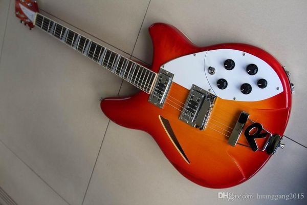 new arrival rick 330 model electric guitar 325 381 semi hollow body in cherry red 120101 
new arrival rick 330 model electric guitar 325 381 semi hollow body in cherry red 120101
