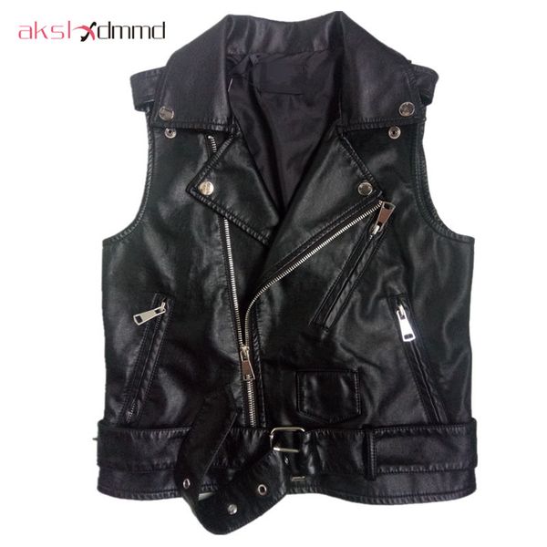 leather vest women 2019 new pu zipper vest female jacket plus size spring and autumn jackets fashion slim short coat lh683, Black;white
leather vest women 2019 new pu zipper vest female jacket plus size spring and autumn jackets fashion slim short coat lh683, Black;white