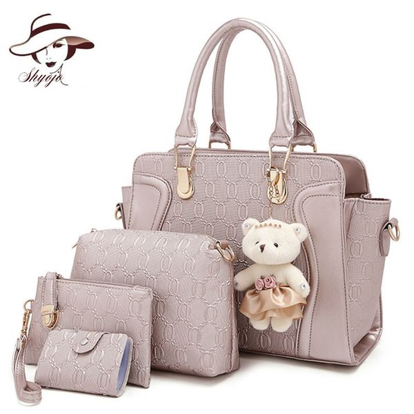 fashion 4pcs set composite bags printed women handbag girls message bag wallet card holder pu leather crossbody bag tote
fashion 4pcs set composite bags printed women handbag girls message bag wallet card holder pu leather crossbody bag tote