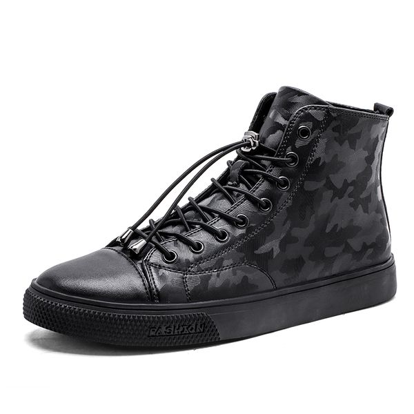 autumn winter new boots outdoor high sneakers non-slip waterproof tooling boots men's shoes, Black 
autumn winter new boots outdoor high sneakers non-slip waterproof tooling boots men's shoes, Black