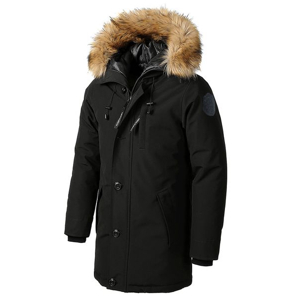 2019 winter new european and american men's long cotton-padded jacket hooded padded windproof men's youth warm cotton-padded jacke, Black
2019 winter new european and american men's long cotton-padded jacket hooded padded windproof men's youth warm cotton-padded jacke, Black