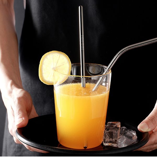 kemorela reusable metal straw 304 stainless steel curved straight drinking straw with clean brush bar party accessories
kemorela reusable metal straw 304 stainless steel curved straight drinking straw with clean brush bar party accessories