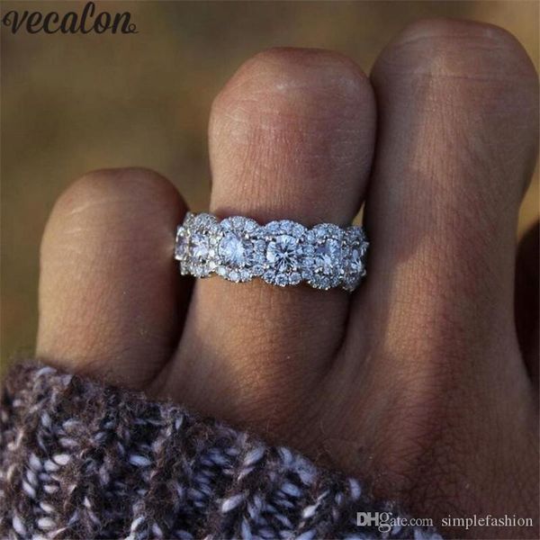 vecalon elegant ring 925 sterling silver diamond engagement wedding band rings for women bridal fine party finger jewelry gift, Slivery;golden
vecalon elegant ring 925 sterling silver diamond engagement wedding band rings for women bridal fine party finger jewelry gift, Slivery;golden