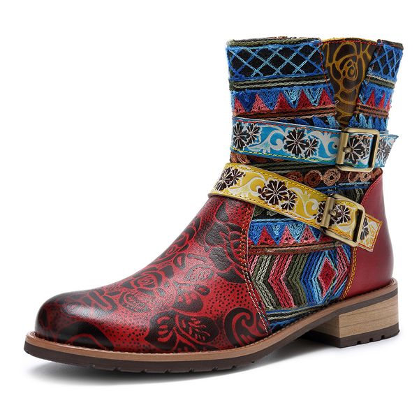 2019 rass ple genuine leather boots shoes women retro cowgirl ankle boots western cowboy buckle women booties botas muje, Black
2019 rass ple genuine leather boots shoes women retro cowgirl ankle boots western cowboy buckle women booties botas muje, Black