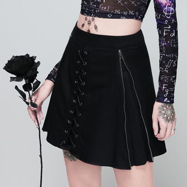 2019 women string strap skirt black gothic punk black retro bandage skirt high waist midi jupe femme elastique #0729
2019 women string strap skirt black gothic punk black retro bandage skirt high waist midi jupe femme elastique #0729