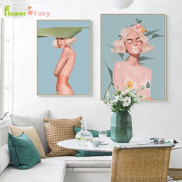 abstract flowers girl illustration nordic poster leaf wall art canvas painting wall pictures for living room home decor unframed
abstract flowers girl illustration nordic poster leaf wall art canvas painting wall pictures for living room home decor unframed