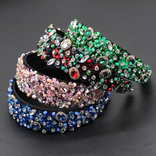 new baroque rhinestones hand-stitched exquisite fashion temperament headband colored wild multicolor rhinestone headband 591, Golden;white
new baroque rhinestones hand-stitched exquisite fashion temperament headband colored wild multicolor rhinestone headband 591, Golden;white
