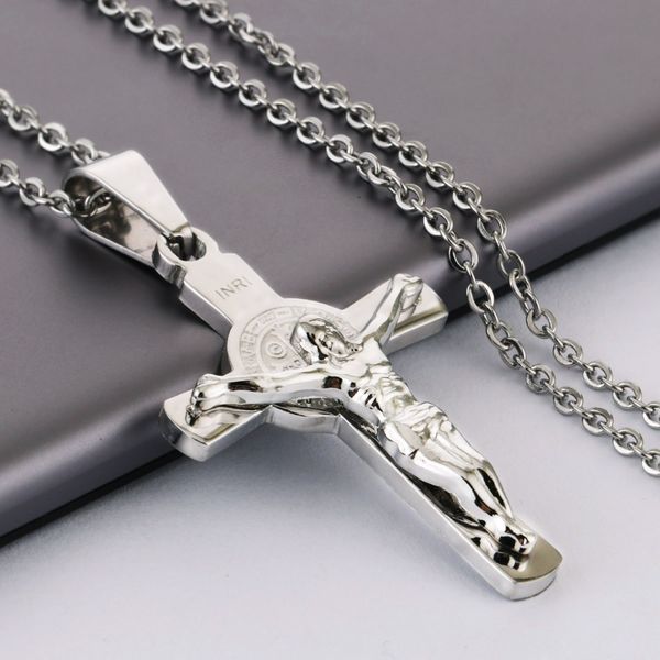 gold silver inri jesus cross pendant&necklace for women stainless steel crucifix link chain necklace men quicality jewelry nc049
gold silver inri jesus cross pendant&necklace for women stainless steel crucifix link chain necklace men quicality jewelry nc049