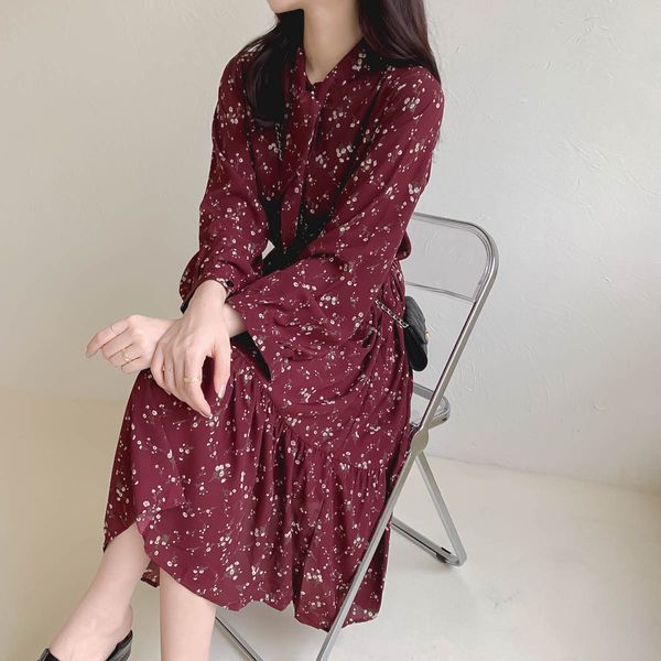 floral dress women's mid long spring summer new korean loose women's long skirt, Black;gray
floral dress women's mid long spring summer new korean loose women's long skirt, Black;gray