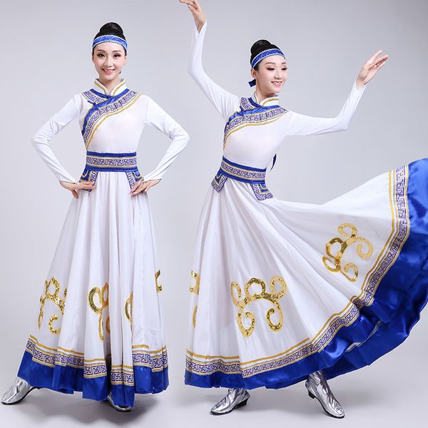 2019 minority dance clothes mongolian big swing skirt costumes grassland female modern performance clothing, Black;red
2019 minority dance clothes mongolian big swing skirt costumes grassland female modern performance clothing, Black;red