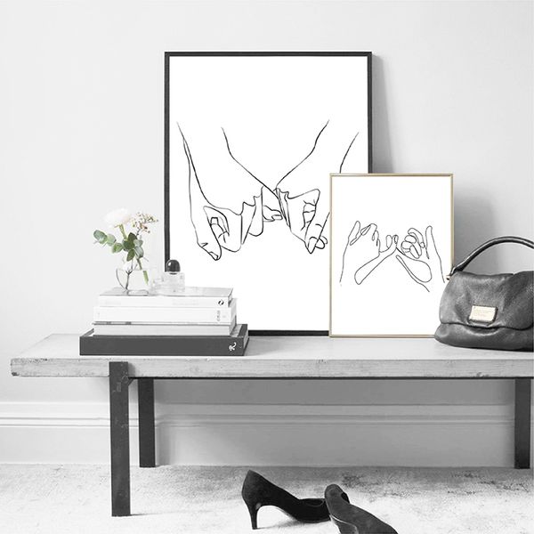 pinky поклянись promise wall art холст плакатов печать пальцы линия рисунок картина черный белый минималистский wall picture home decor
pinky поклянись promise wall art холст плакатов печать пальцы линия рисунок картина черный белый минималистский wall picture home decor