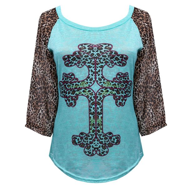 2017 fashion leopard 3/4 sleeve t-shirt women casual loose cotton tunic t-shirts women clothes camiseta mujer, White
2017 fashion leopard 3/4 sleeve t-shirt women casual loose cotton tunic t-shirts women clothes camiseta mujer, White