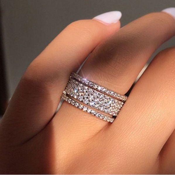 elegant silver gold color rhinestone crystal ring wide stainless steel love rings for women wedding engagement jewelry gifts
elegant silver gold color rhinestone crystal ring wide stainless steel love rings for women wedding engagement jewelry gifts