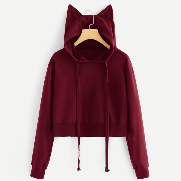 women ear pullover hoodies sweatshirts long sleeve plus size drawstring loose warm sports hooded o-neck casual running, Black
women ear pullover hoodies sweatshirts long sleeve plus size drawstring loose warm sports hooded o-neck casual running, Black