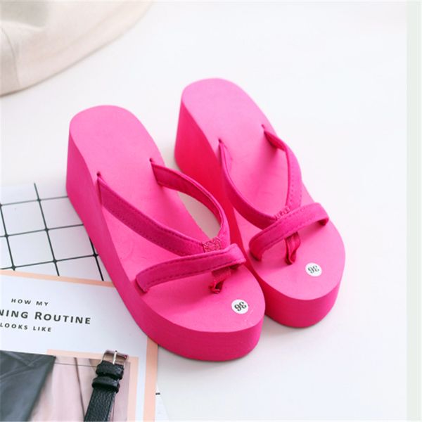 women's shoes solid color beach flip-flops lady summer fashion high-heeled wedges with thick-bottomed flip-flops beautiful cute, Black
women's shoes solid color beach flip-flops lady summer fashion high-heeled wedges with thick-bottomed flip-flops beautiful cute, Black