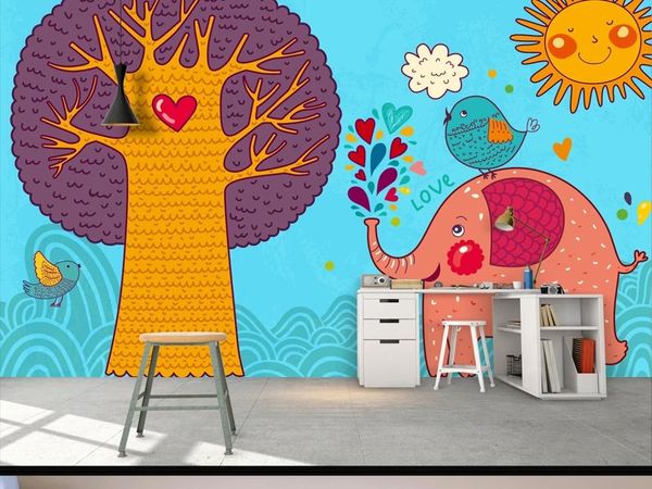 new custom large mural 3d wallpaper cute nordic elephant tree sun children's bedroom mural tv back wall decor deep 5d embossed
new custom large mural 3d wallpaper cute nordic elephant tree sun children's bedroom mural tv back wall decor deep 5d embossed