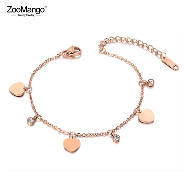 zoomango bohemia style stainless steel cz crystal heart charm bracelets for women girls rose gold summer beach jewelry zb19101, Golden;silver
zoomango bohemia style stainless steel cz crystal heart charm bracelets for women girls rose gold summer beach jewelry zb19101, Golden;silver