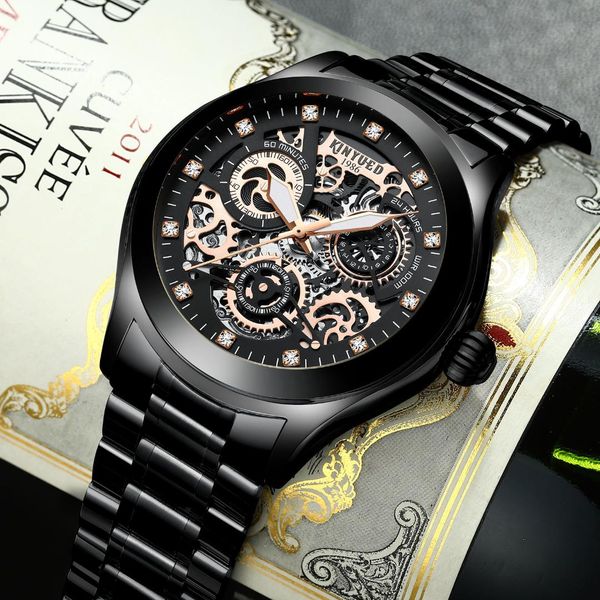 kinyued black mes watches automatic mechanical watch men skeleton wristwatch luminous waterproof clock male luxury montre homme, Slivery;brown
kinyued black mes watches automatic mechanical watch men skeleton wristwatch luminous waterproof clock male luxury montre homme, Slivery;brown