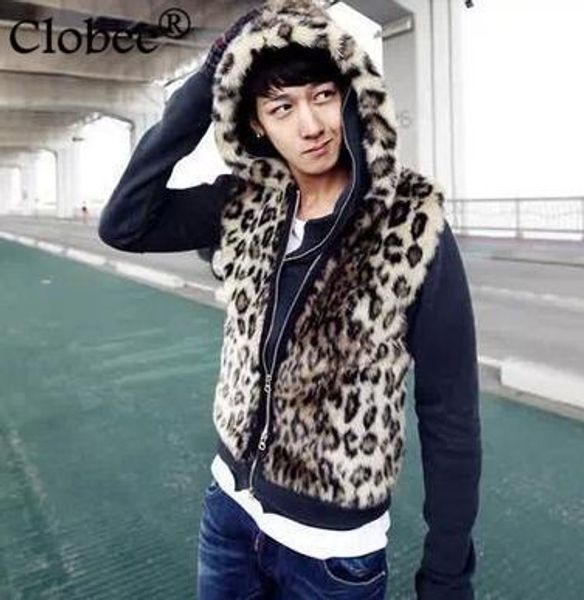 winter fall male faux fur men vest jacket coat outerwear leopard print faux fur short waistcoat formal night club wear yr54, Black
winter fall male faux fur men vest jacket coat outerwear leopard print faux fur short waistcoat formal night club wear yr54, Black