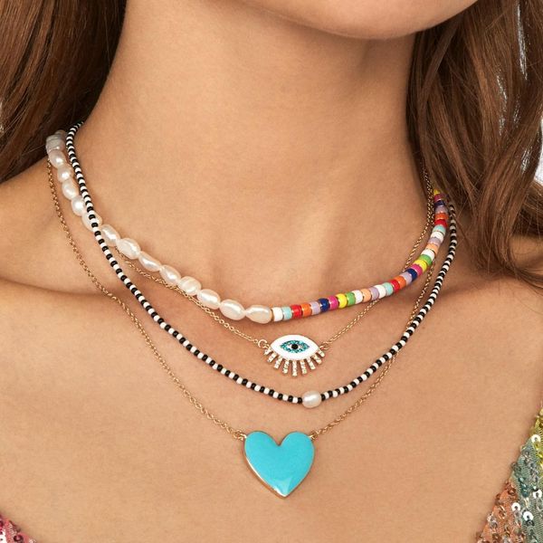 girlgo brand trendy colorful seed beads choker necklace for women bohemia pearl collar necklace femme chic heart pendant jewelry, Golden;silver
girlgo brand trendy colorful seed beads choker necklace for women bohemia pearl collar necklace femme chic heart pendant jewelry, Golden;silver