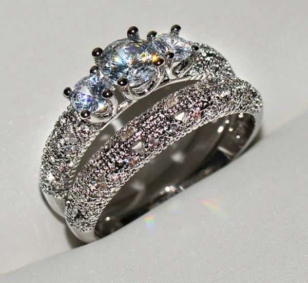 baroque multi three stones rings princess cut diamonds rings band with vintage crystal for women wedding engagement bridal sets, Silver
baroque multi three stones rings princess cut diamonds rings band with vintage crystal for women wedding engagement bridal sets, Silver