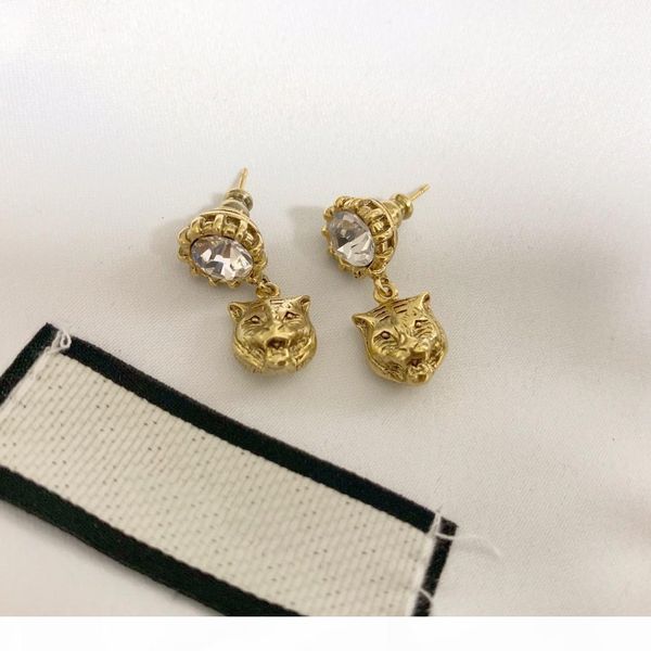 new leopard head single diamond retro wild designer earrings luxury designer jewelry women earrings, Golden
new leopard head single diamond retro wild designer earrings luxury designer jewelry women earrings, Golden