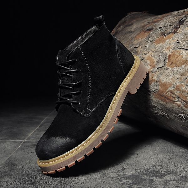 genuine leather men ankle boots black lace up boots tactical army men botas shoes a4
genuine leather men ankle boots black lace up boots tactical army men botas shoes a4