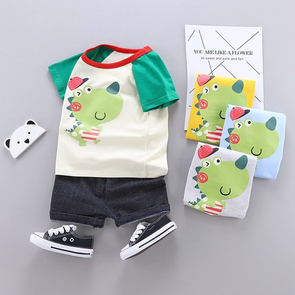 baby boys summer children clothing cotton 2 pcs suit clothes cartoon pattern hedging short sleeve t-shirt shorts sets 3, White
baby boys summer children clothing cotton 2 pcs suit clothes cartoon pattern hedging short sleeve t-shirt shorts sets 3, White