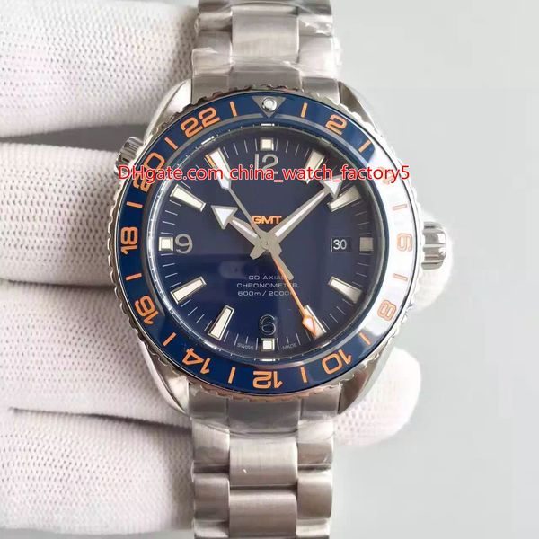 5 Style Jh Maker 45.5mm Gmt Planet Ocean Co-axial 215.92.46.22.01.001 Cal.8605 8615 Movement Automatic Mens Watch Watches